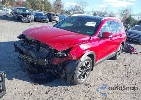 2020 Hyundai Santa Fe Limited 2.0T z USA, uszkodzony, nr VIN 5NMS5CAA9LH290665